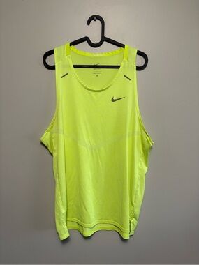 Nike Men’s Neon Yellow Swim/Training Tank